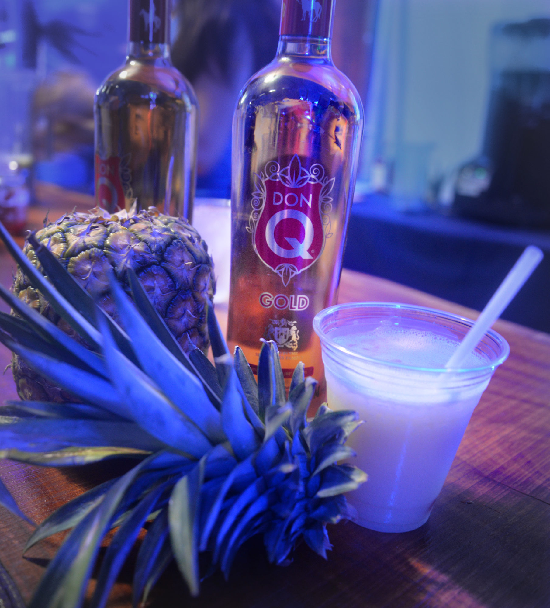 Piña colada made with Don Q Gold on display at the Taste of Rum festival. Photo by Sarah Price